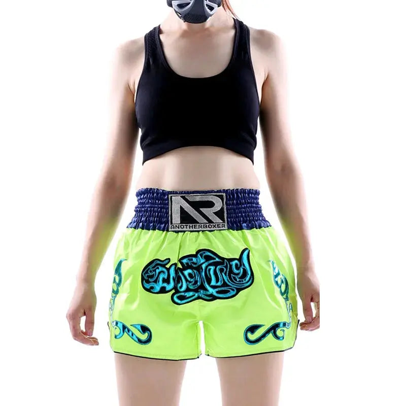 Muay Thai Boxing Shorts MMA Sports Fitness Kickboxing Short-Pants Sanda Martial Arts Boxeo Trunks Men Women Boys Girls Kids