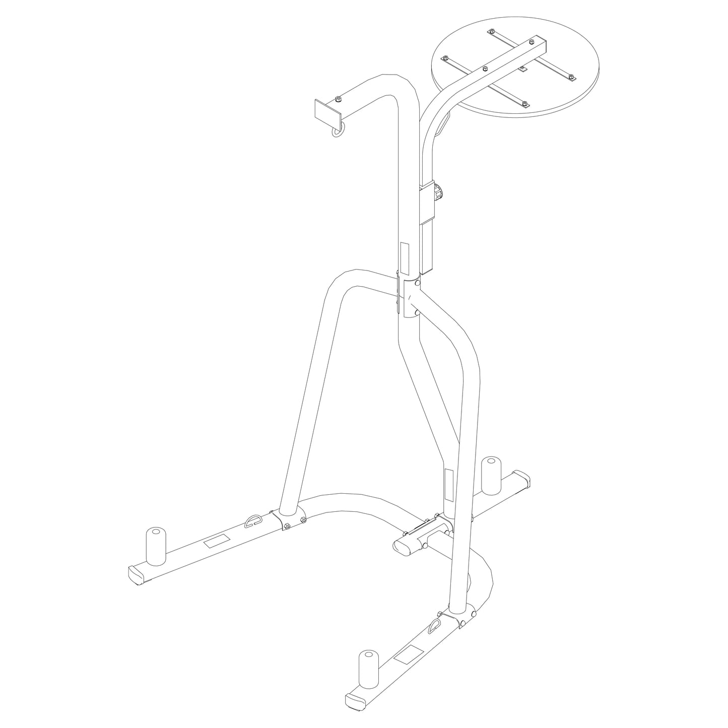 Dual-Station Heavy Bag Stand