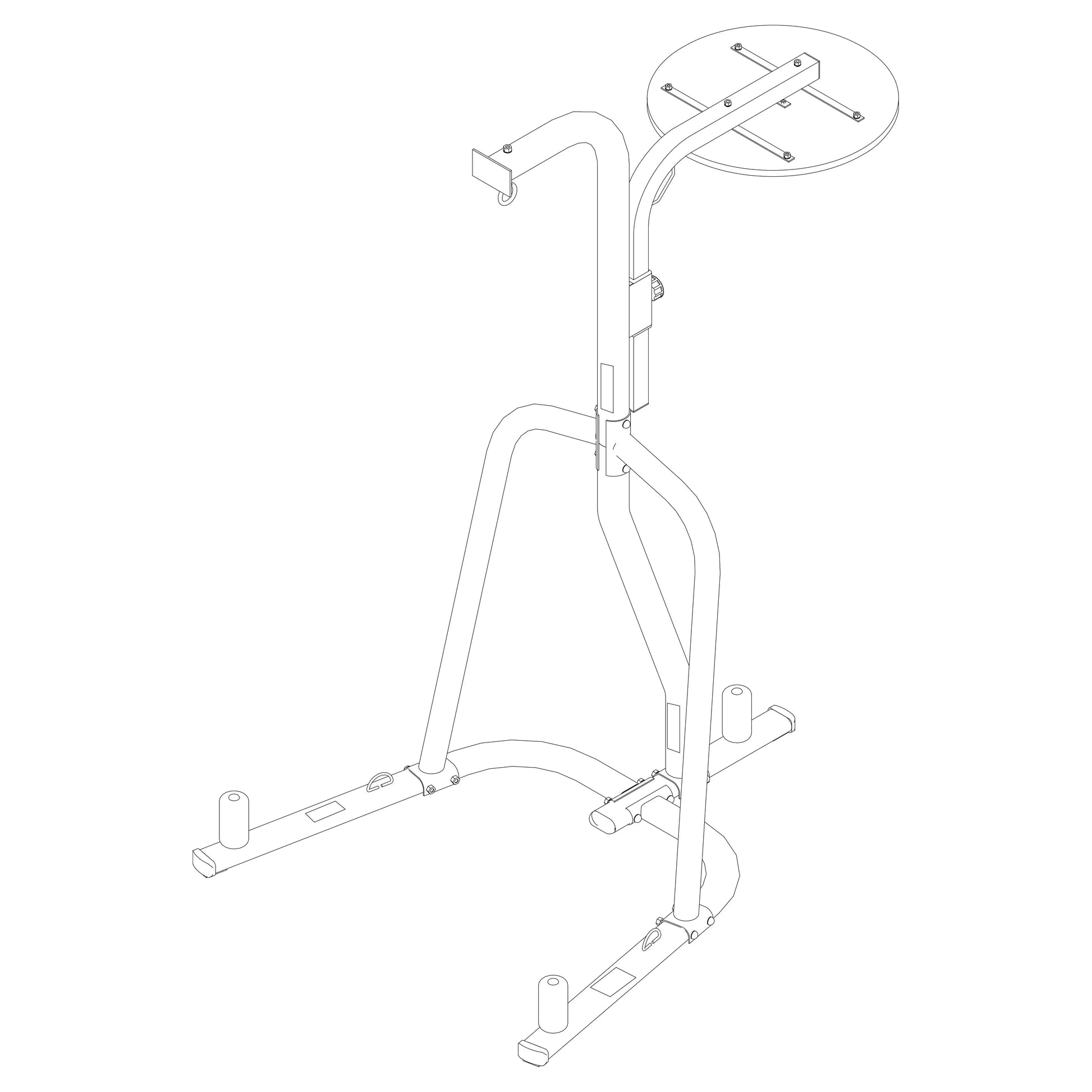 Dual-Station Heavy Bag Stand