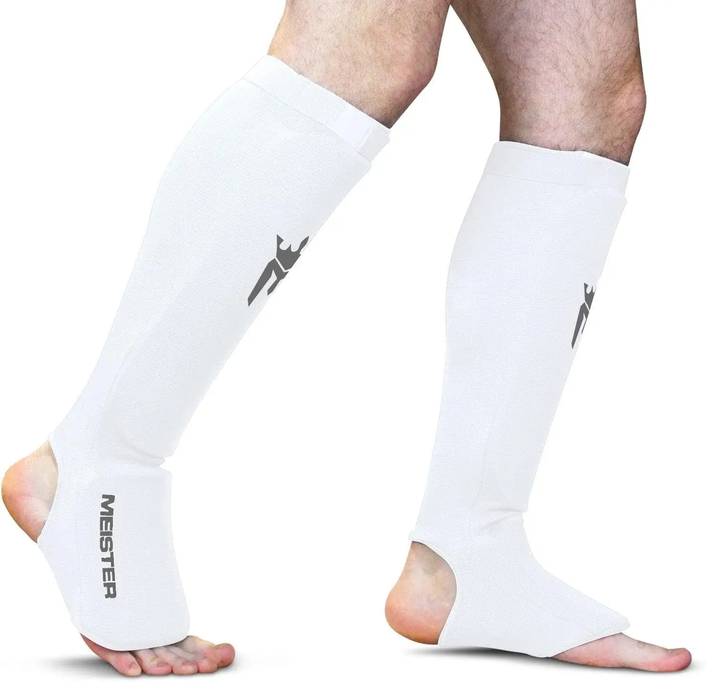 MMA Elastic Cloth Shin & Instep Padded Guards (Pair)