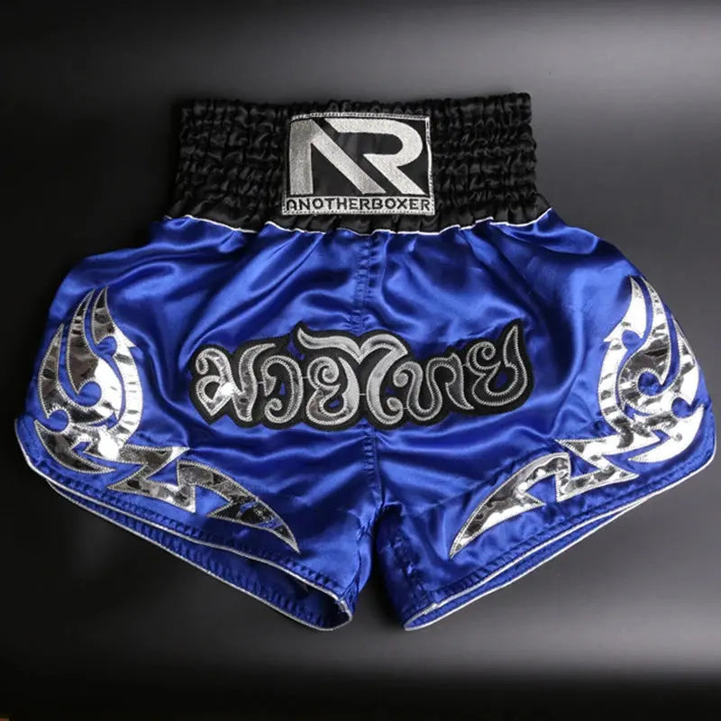 Muay Thai Boxing Shorts MMA Sports Fitness Kickboxing Short-Pants Sanda Martial Arts Boxeo Trunks Men Women Boys Girls Kids