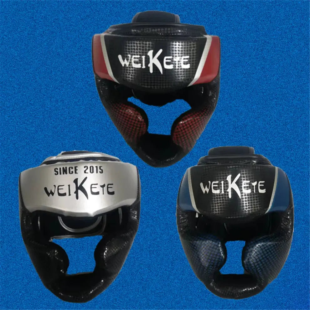 Full-Covered MMA Boxing Helmet Men Women PU Leather Headgear for Muay Thai Training Sparring Gym Equipment Taekwondo Head Guard