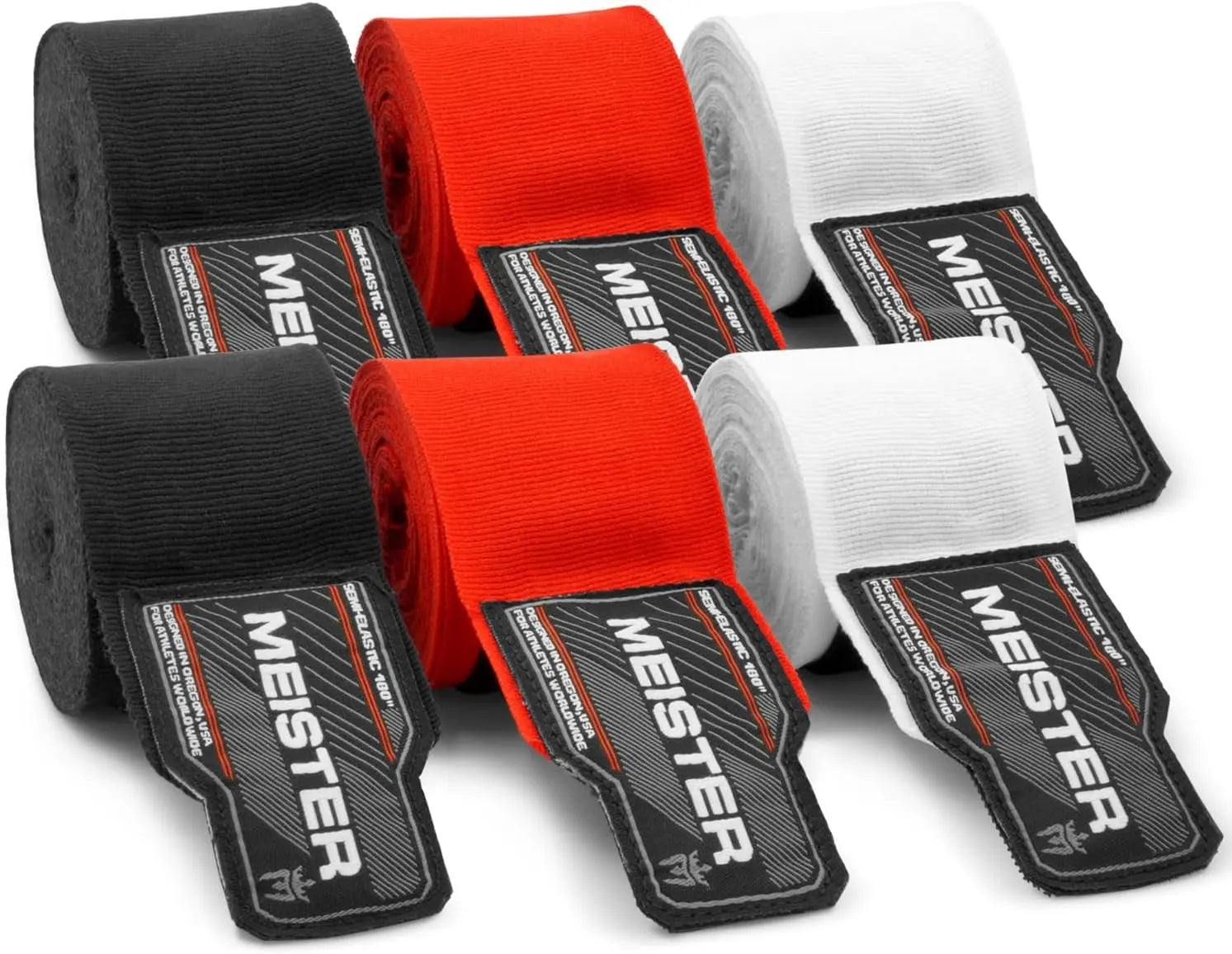 Adult 180" Hand Wraps for MMA & Boxing - 3 Pairs Pack