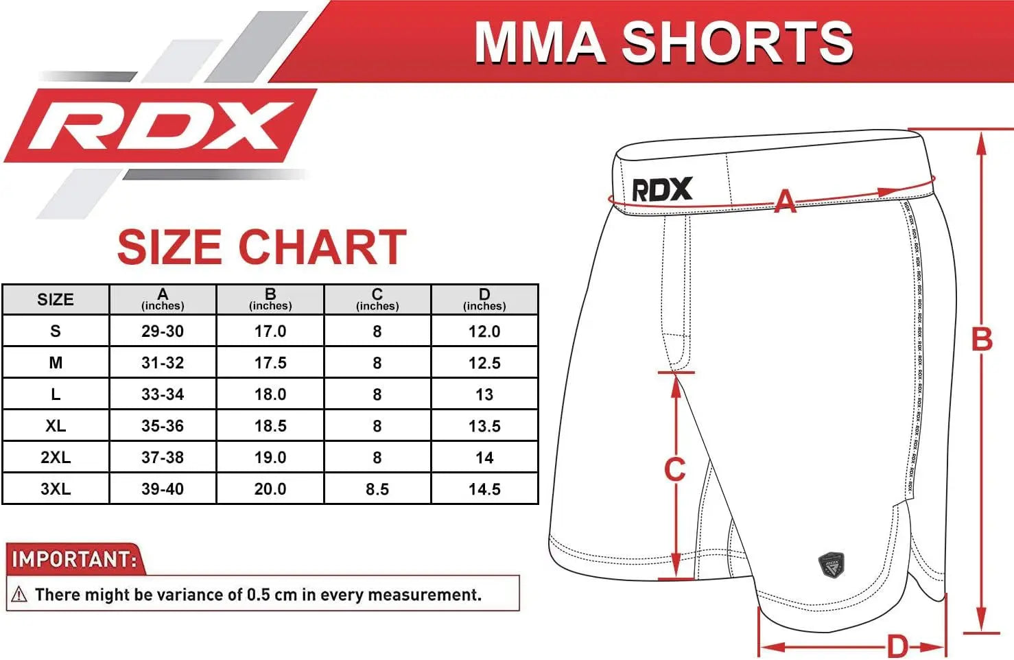 MMA Shorts for Training and Kick Boxing, Trunks for Bodybuilding, Cage Fighting, Muay Thai,Bjj Grappling, Combat Sports