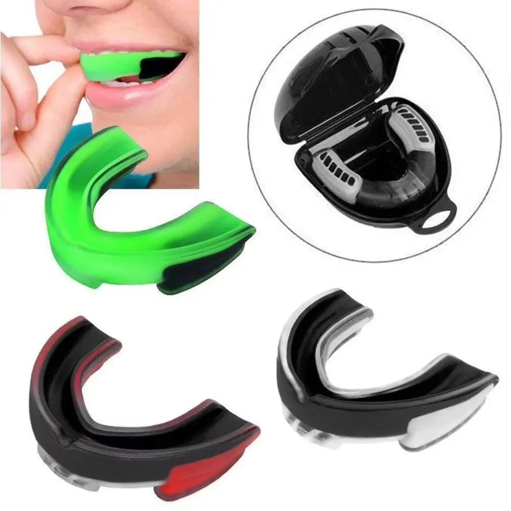 Muay Thai Sports Mouth Guard Teeth Protector Kids Adults Mouthguard Tooth Brace Basketball Rugby Boxing Karate Appliance Trainer