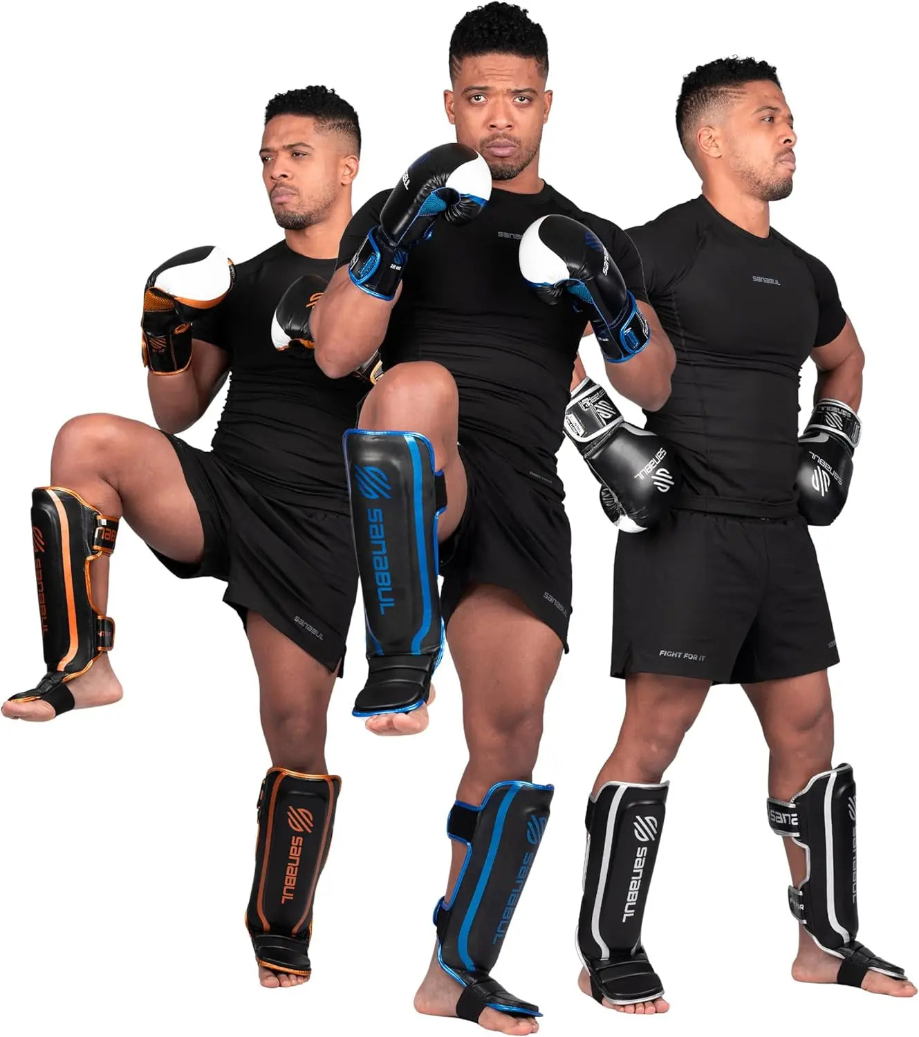 Essential Kickboxing Shin Guards with Hook & Loop Straps Shin Pads for MMA Muay Thai and Martial Arts