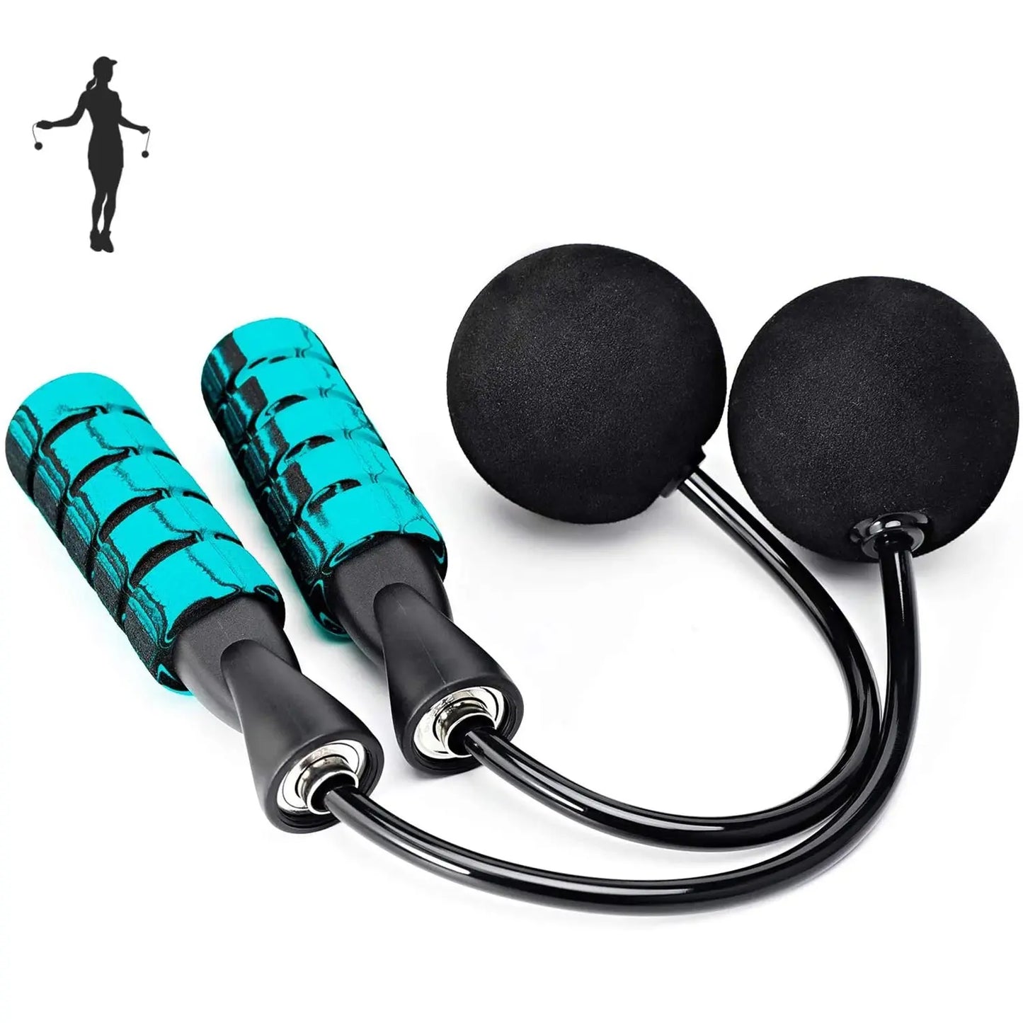 Jump Rope Crossfit Boxing Heavy Skipping Rope Foam Grip Handles for Fitness Workouts Endurance Strength Training