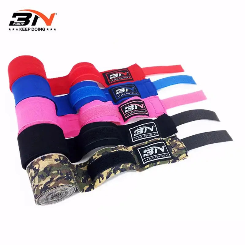 BN Low Elastic 1.5/3/5Meters Nylon MMA Muay Thai Boxing Hand Wraps Bandage Wrist Protector Support Martial Arts Taekwondo DBO