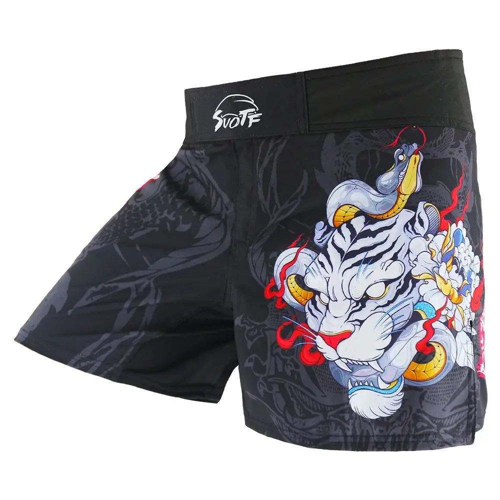 MMA Jujitsu Fight Fierce Fighting Men'S Boxing Pants Kickboxing MMA Shorts Short Tiger Muay Thai Boxing Shorts Sanda Cheap Mma