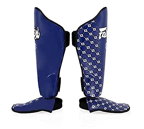 Fairtex SP5 Muay Thai Shin Guards for Men, Women, Kids | Shinguards are Premium, Lightweight & Durable | Extended Protection to Avoid shin splints During Training or Sparring The Champ Gear