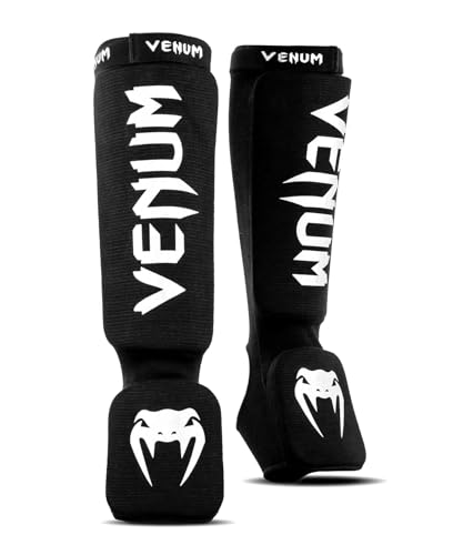 Venum 0480-Black Kontact Shin and Instep Guards The Champ Gear