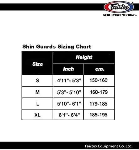 Fairtex SP5 Muay Thai Shin Guards for Men, Women, Kids | Shinguards are Premium, Lightweight & Durable | Extended Protection to Avoid shin splints During Training or Sparring The Champ Gear