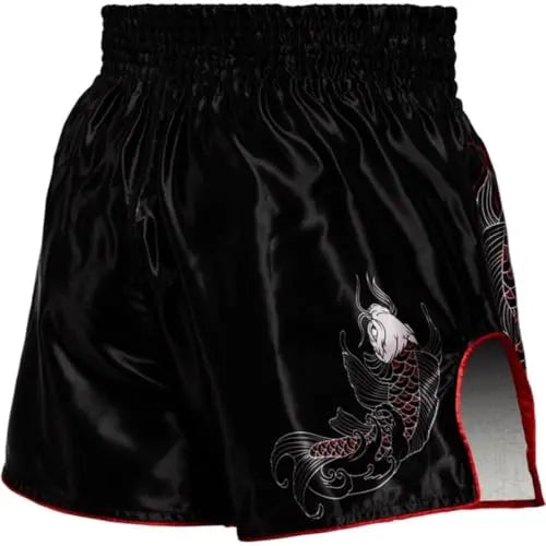 Hardcore Training Muay Thai Shorts Japanese Cortoon Design Kick Boxing MMA Combat Sport Sparring Trunks Cage Fight The Champ Gear