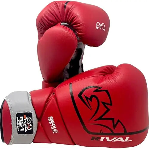 RIVAL Boxing RS1 Pro Sparring Gloves, 20th Anniversary Edition, Dynamic X-Shaped Lacing System with a 15 Degree Angled Lace Track The Champ Gear