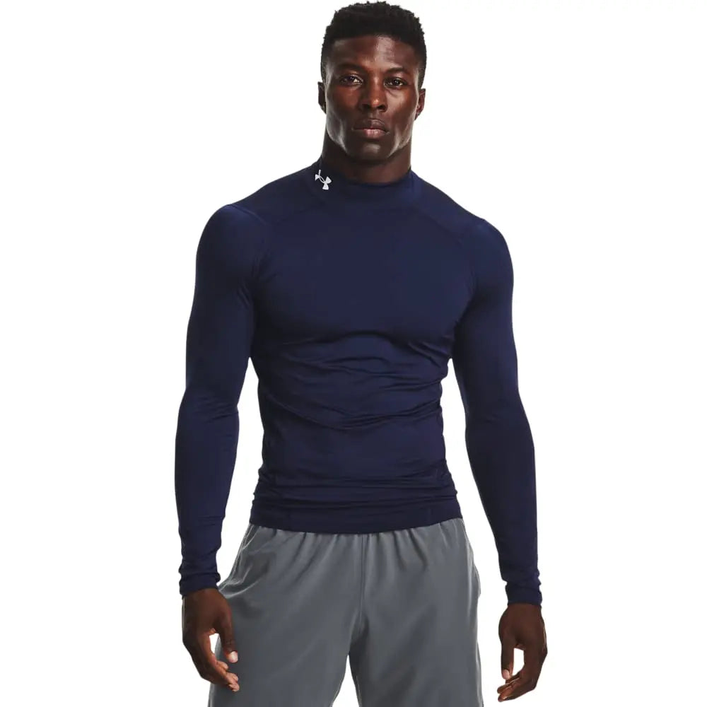 Under Armour Mens HeatGear Armour Mock Long Sleeve T-Shirt The Champ Gear