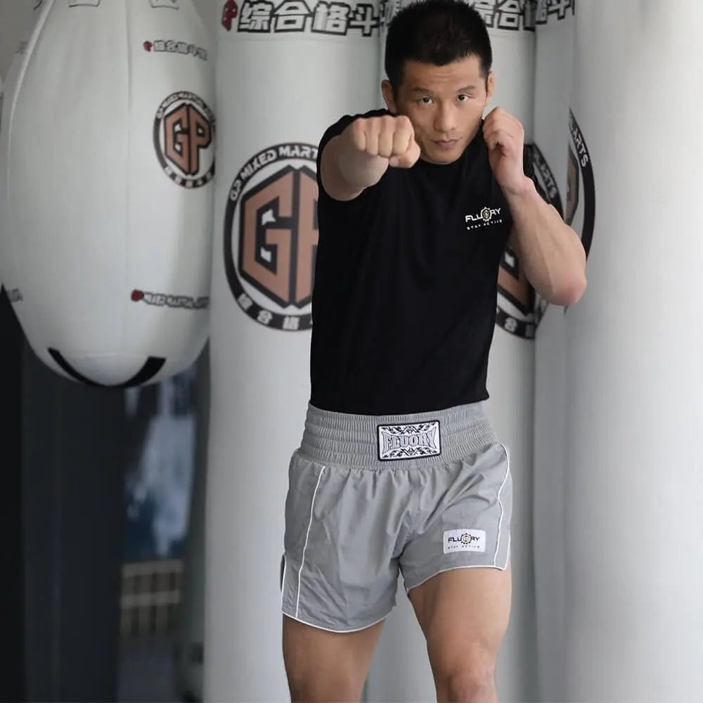 Muay Thai Shorts Simple Stylish Boxing Shorts Soft Smooth Nylon Fighting Frapple Workout Shorts