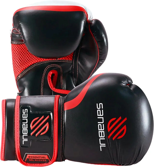 Essential Gel Boxing Gloves | Kickboxing Gloves for Men & Women | Boxing Training | Heavy Bag Training|