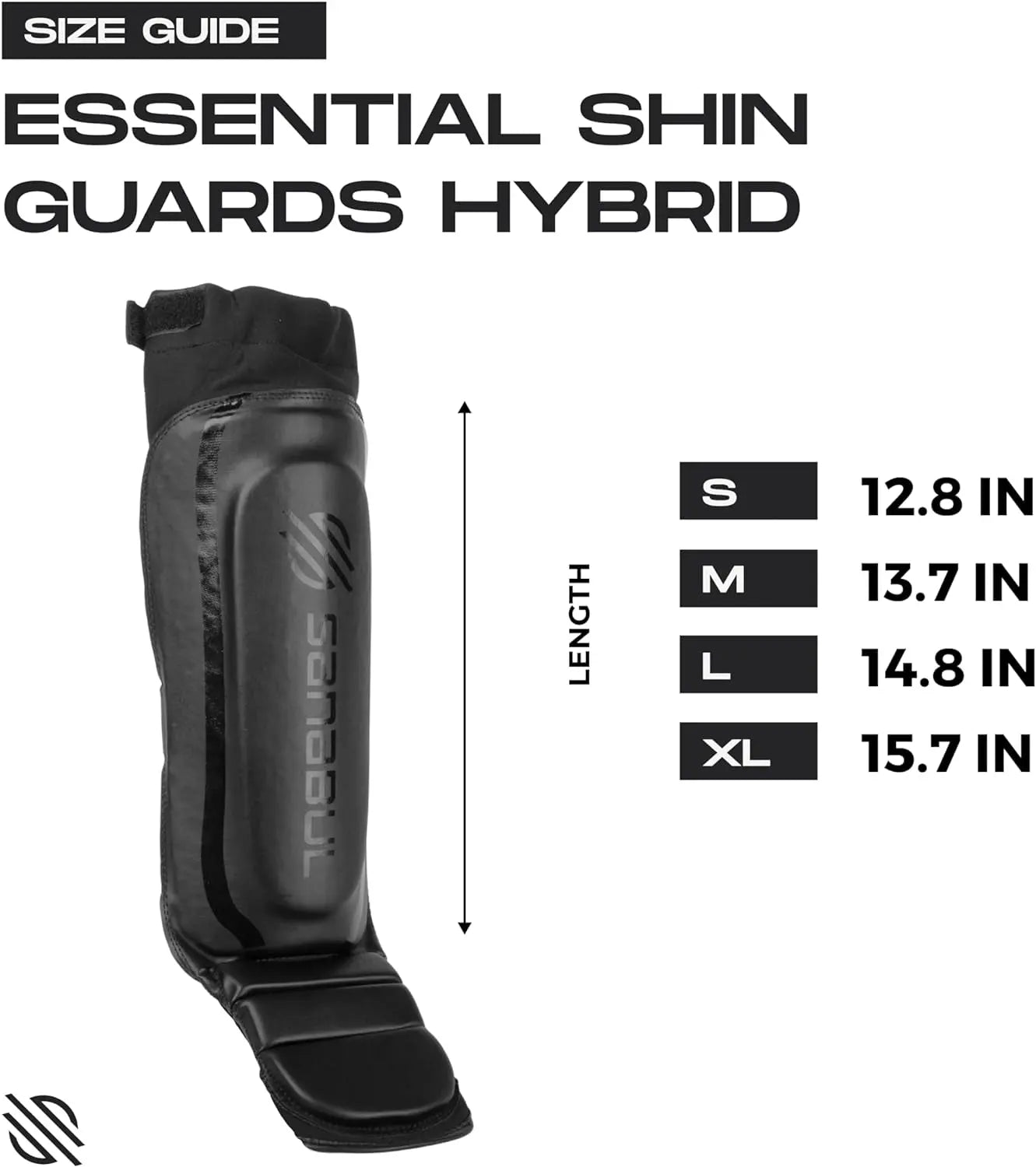 Essential Hybrid Sleeve Kickboxing Shin Guards for MMA Shin Guards Muay Thai Shinguards