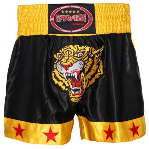 Muay Thai Shorts MMA Boxing Cage Fighting Kick Boxing Tiger Emorided Trunks The Champ Gear