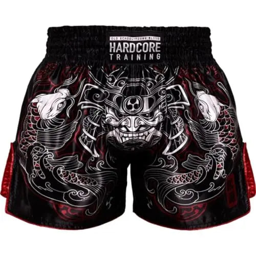 Hardcore Training Muay Thai Shorts Japanese Cortoon Design Kick Boxing MMA Combat Sport Sparring Trunks Cage Fight The Champ Gear