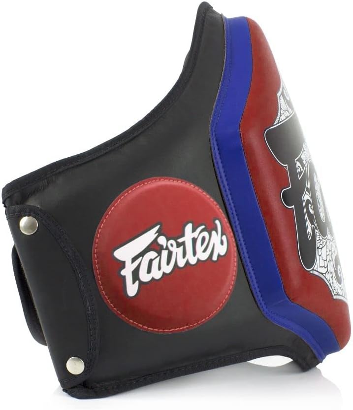 Fairtex New Belly Pads Guard BPV3 RED Black Muay Thai Kickboxing MMA K1 Micro Fiber The Champ Gear