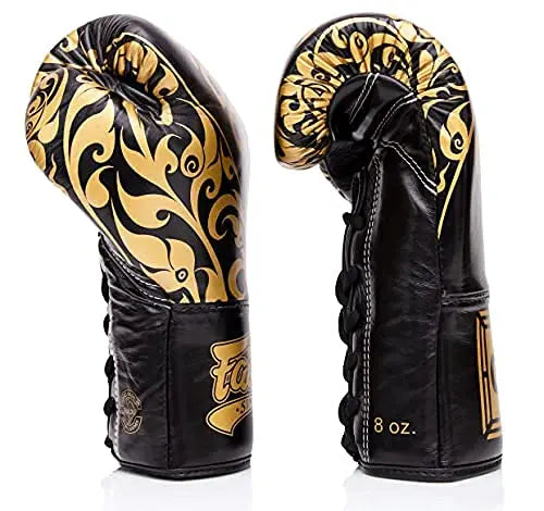 Fairtex Glory Training Gloves - Premium Leather MMA & Boxing Gloves |Handmade in Thailand - Shock-Absorbing Foam Padding | Ideal for Kickboxing, Sparring & Competition The Champ Gear