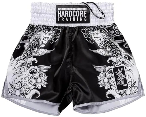 Hardcore Training Muay Thai Shorts Japanese Cortoon Design Kick Boxing MMA Combat Sport Sparring Trunks Cage Fight The Champ Gear