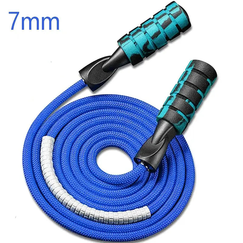 Jump Rope Crossfit Boxing Heavy Skipping Rope Foam Grip Handles for Fitness Workouts Endurance Strength Training