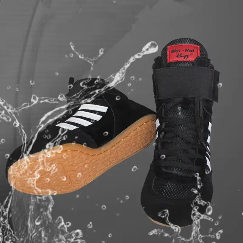 Boxing Wrestling Shoes Rubber Outsole Breathable Combat Sneakers plus Size 46 Professional Training Fighting Professional Boots