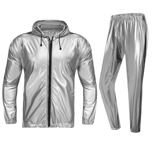 REEDBEEK Anti-Rip Sauna Suit Weight Loss Sweat Suit with Hood Boxing Training Gym Jacket Top Pant Workout Men and Women The Champ Gear