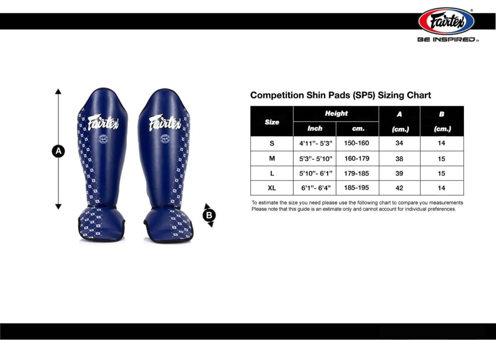 Fairtex SP5 Muay Thai Shin Guards for Men, Women, Kids | Shinguards are Premium, Lightweight & Durable | Extended Protection to Avoid shin splints During Training or Sparring The Champ Gear