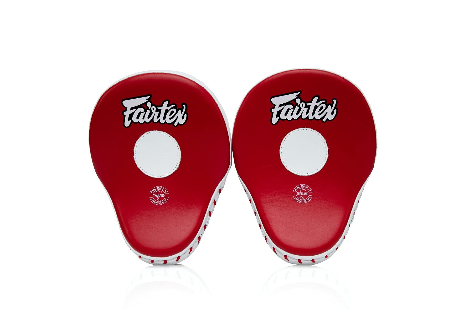 Fairtex FMV9 Contoured Focus Mitts |Striking Accuracy & Protection for Boxing, Muay Thai, Kickboxing |Ergonomic Design, Soft Padding, Secure Fit Leather The Champ Gear