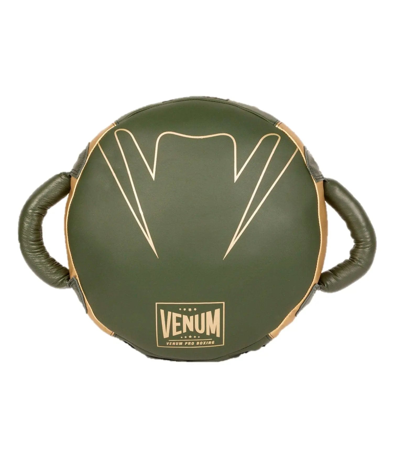 Venum Pro Boxing Round Punch Shield - Khaki/Gold The Champ Gear