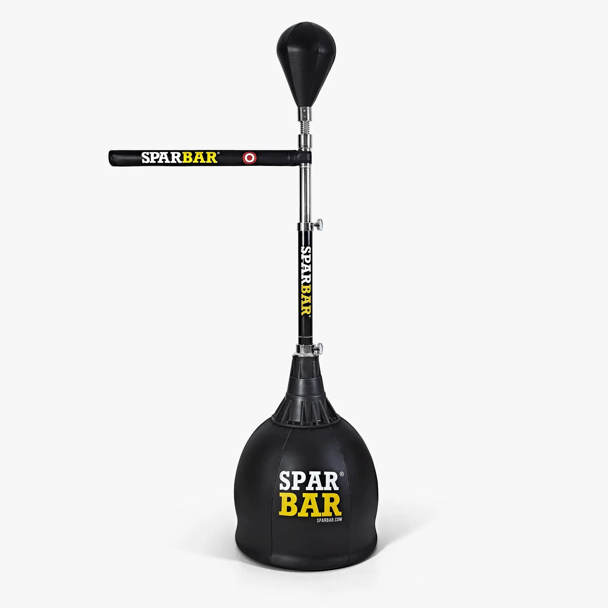 SPARBAR® PRO 5X Innovative Boxing Sparring Partner, The Original Freestanding Reflex Bag, Boxing Bag with Stand, Telescopic Height Adjustment, Standing Workout Punching Ball Speed Bag The Champ Gear