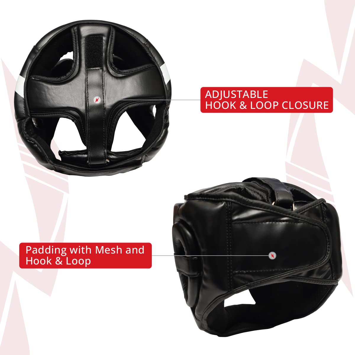 Boxing Headgear - Black - Head Gear & Mouth Guard for MMA Kickboxing Karate Taekwondo Muay Thai Sparring & Training - Martial Arts Helmet - Fits Adults Youth Kids 11+ The Champ Gear