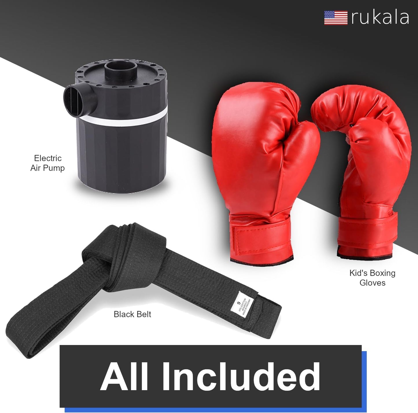 Kids Inflatable Punching Bag Set The Champ Gear