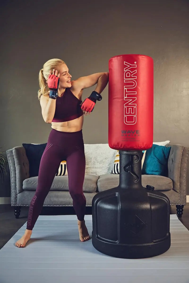 Century The Original Wavemaster Training Bag, Punching Bag with Stand, Freestanding Floor Boxing Bag, Training for Kickboxing, and Mixed Martial Arts The Champ Gear