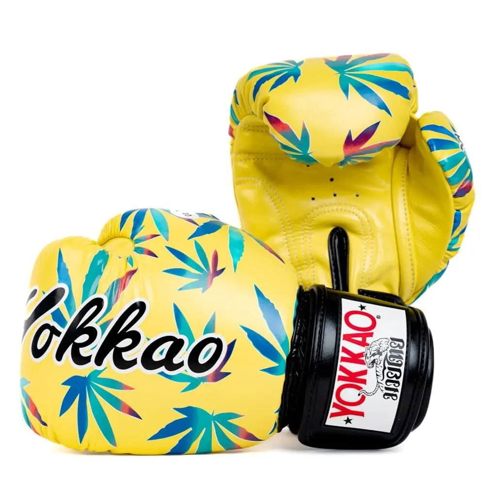 YOKKAO Design Breathable Muay Thai Boxing Glove | Premium Leather Training and Sparring Gloves for Men and Women | Winning Boxing Gloves | Punching Glove The Champ Gear