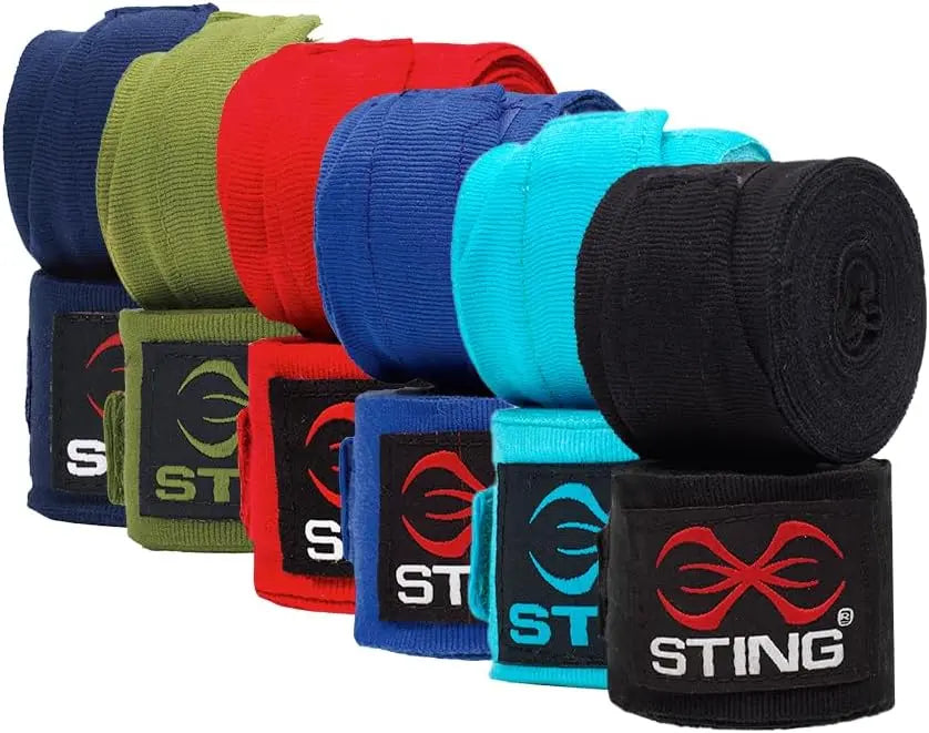 STING Elasticized Boxing Hand Wraps, Boxing Equipment for Professional Competition and Training The Champ Gear