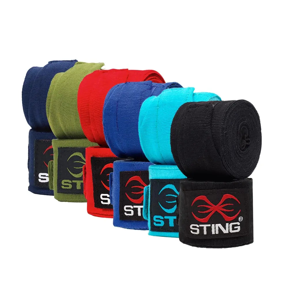 STING Elasticized Boxing Hand Wraps, Boxing Equipment for Professional Competition and Training The Champ Gear