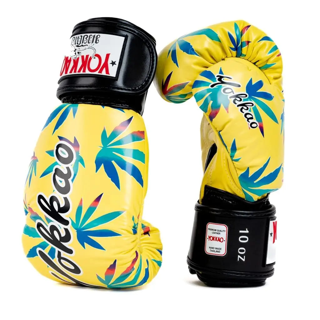 YOKKAO Design Breathable Muay Thai Boxing Glove | Premium Leather Training and Sparring Gloves for Men and Women | Winning Boxing Gloves | Punching Glove The Champ Gear