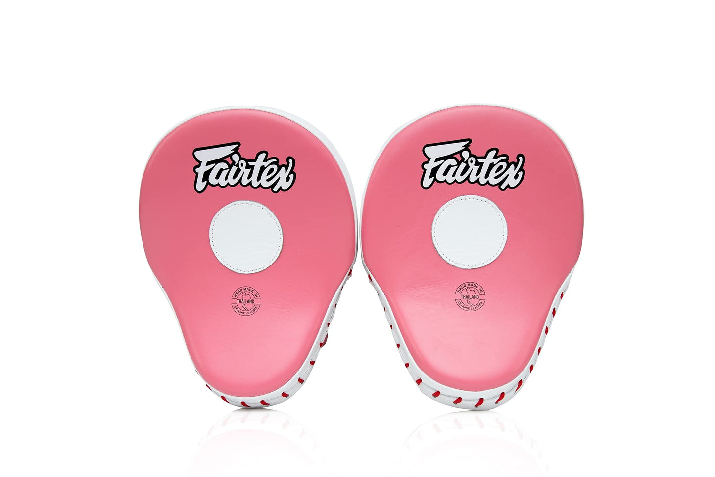 Fairtex FMV9 Contoured Focus Mitts |Striking Accuracy & Protection for Boxing, Muay Thai, Kickboxing |Ergonomic Design, Soft Padding, Secure Fit Leather The Champ Gear