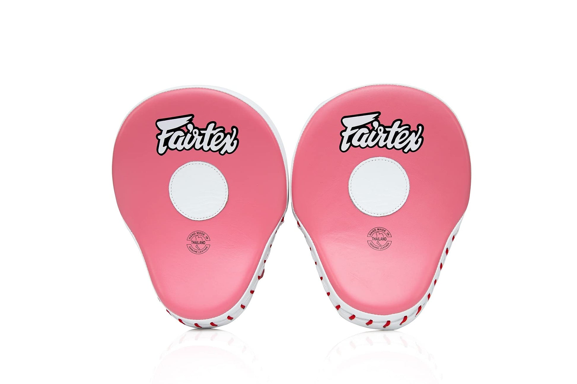 Fairtex FMV9 Contoured Focus Mitts |Striking Accuracy & Protection for Boxing, Muay Thai, Kickboxing |Ergonomic Design, Soft Padding, Secure Fit Leather The Champ Gear