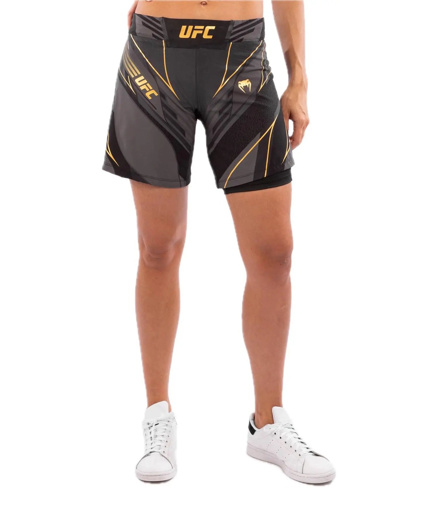 Venum Womens UFC Authentic Fight Night Women's Shorts - Long Fit The Champ Gear