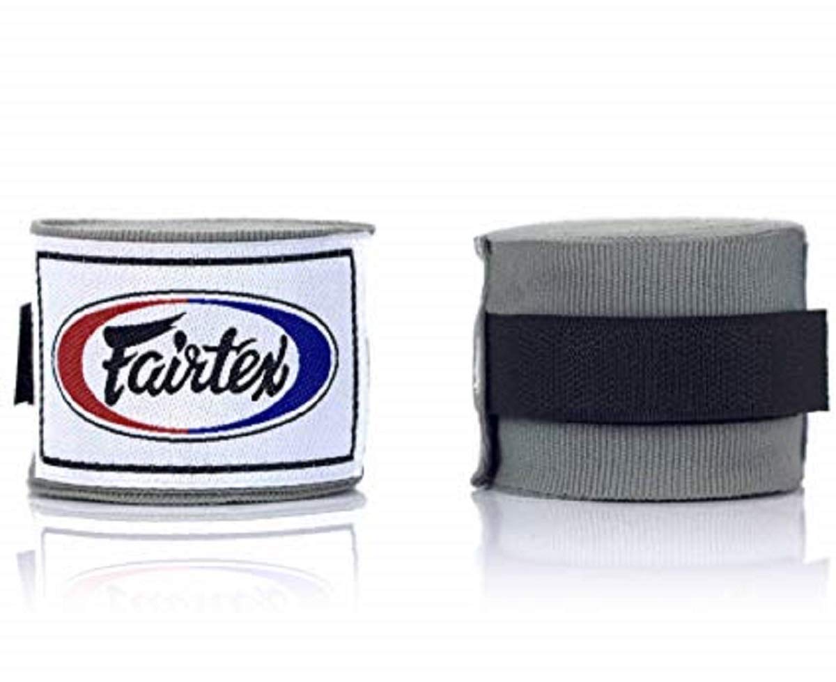 Fairtex HW2 Elastic Cotton Handwraps, 120' and 180" Full Length Hand Wraps-Many Colors The Champ Gear