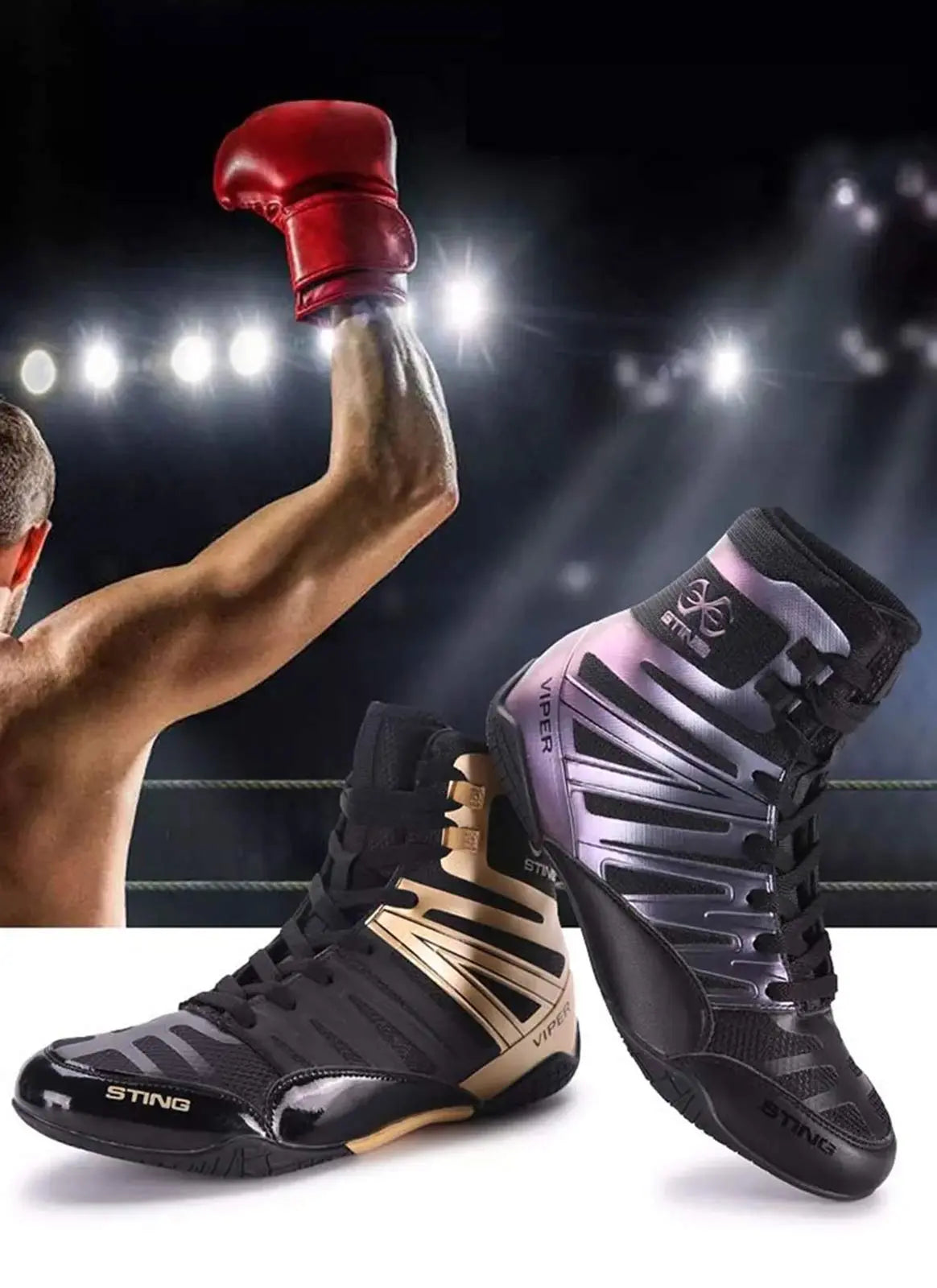 Elite Sting | Professional Boxing Shoes - The Champ Gear