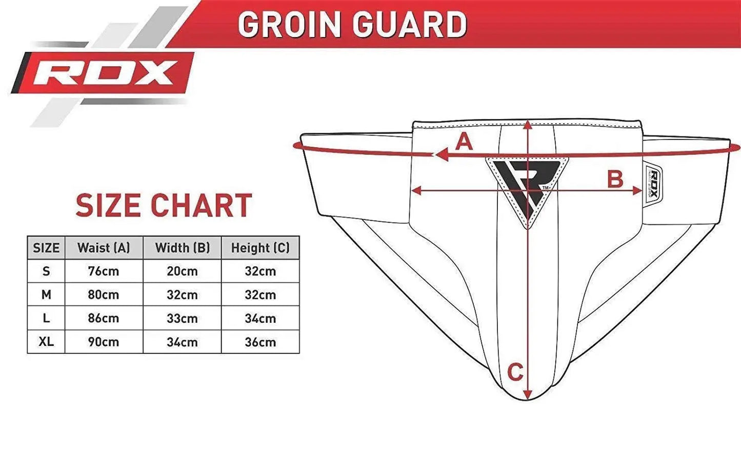 RDX Groin Guard - Abdo Protector for Boxing, MMA & Martial Arts - The Champ Gear