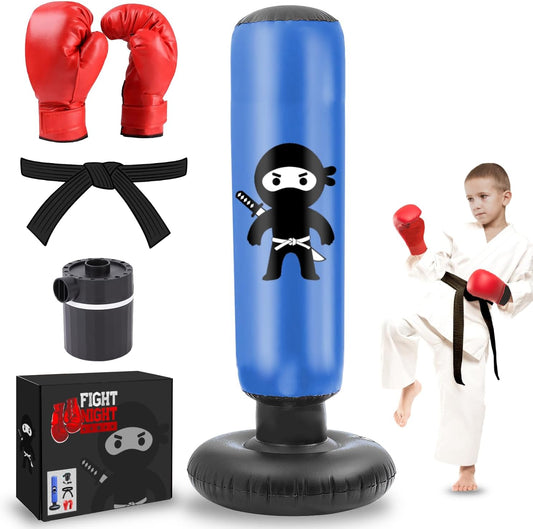 Kids Inflatable Punching Bag Set The Champ Gear