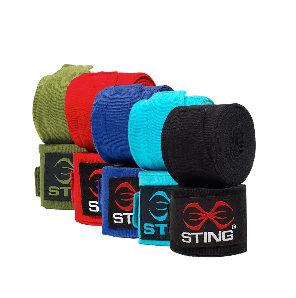 STING Elasticized Boxing Hand Wraps, Boxing Equipment for Professional Competition and Training The Champ Gear