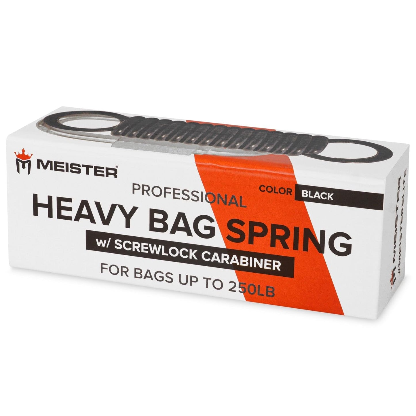 Meister Professional Heavy Bag Spring for Punching Bags up to 250lb - Black The Champ Gear